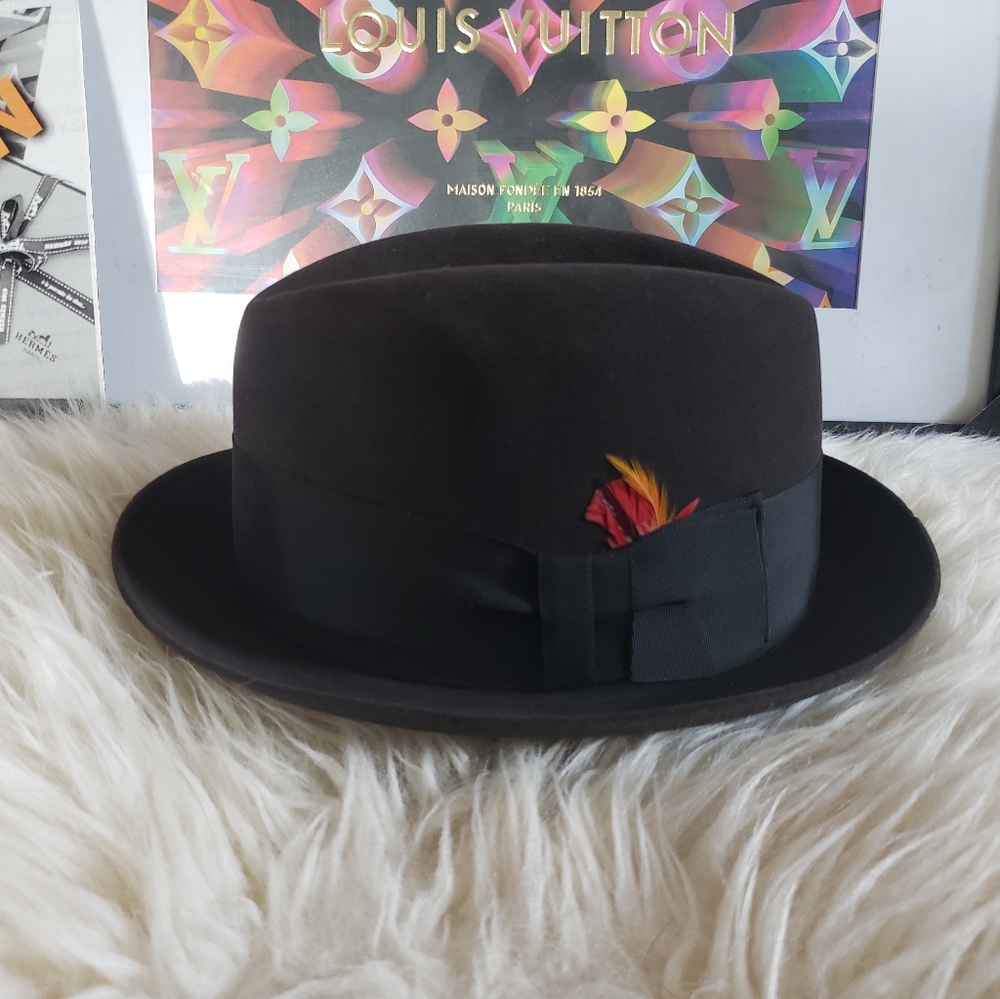 1940's Dobbs Veluna Vintage Dapper Fedora Hat